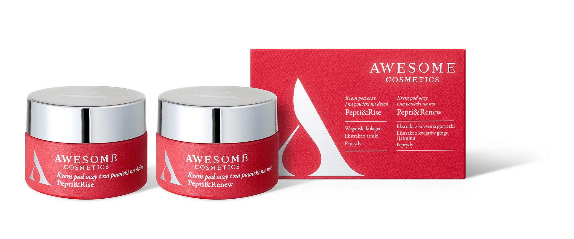 Duet kremów na piękne i świeże spojrzenie Awesome Cosmetics